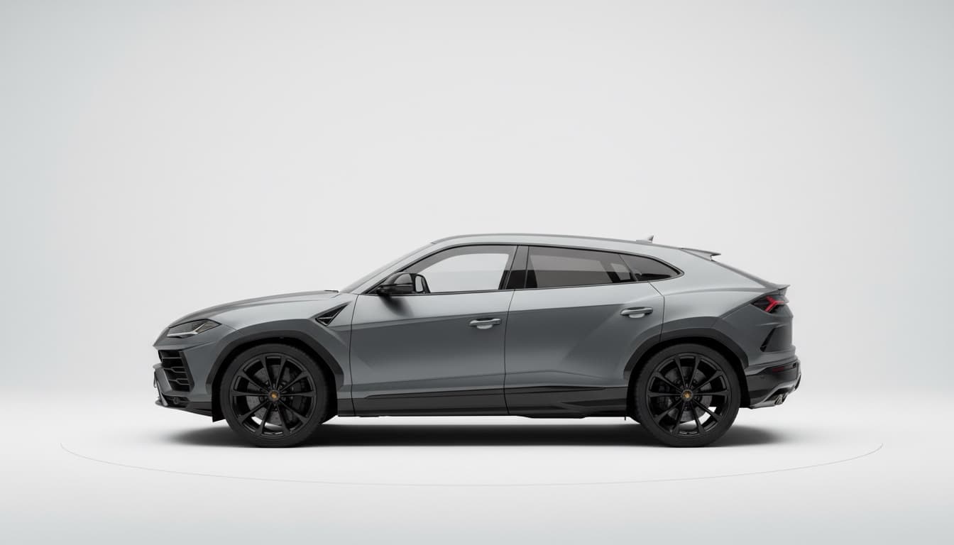 Lamborghini Urus de perfil listo para salir