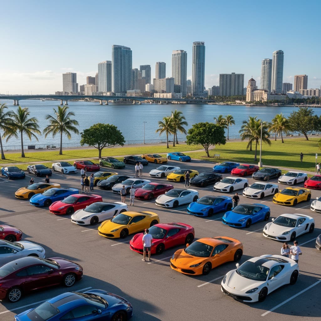 Juntadas de autos los findes en Miami: Wynwood y Bayfront