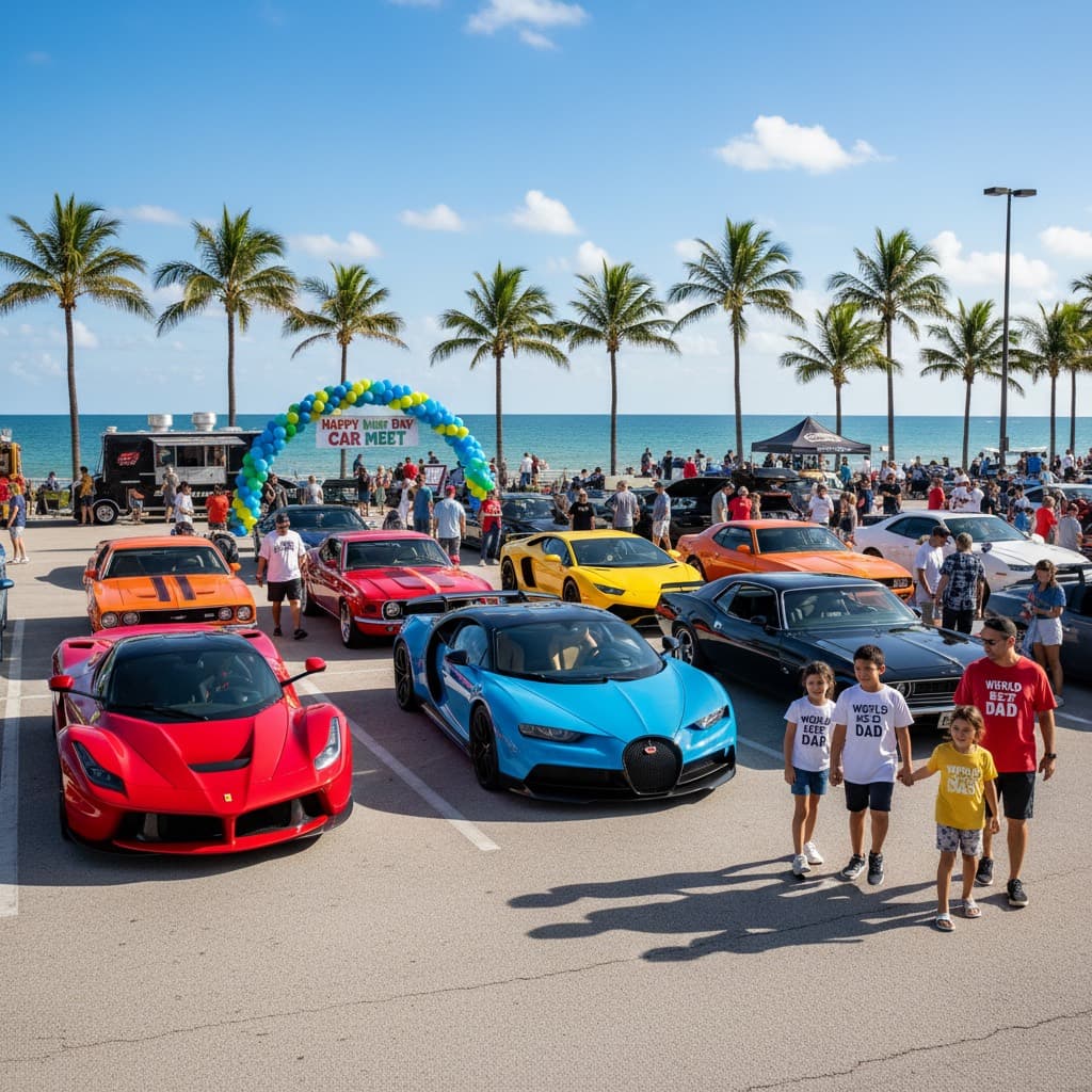 Supercar Sundays: el Father's Day Meetup en Fort Lauderdale