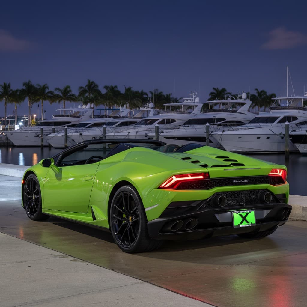 Lamborghini Huracán Spyder vs Ferrari F8 Spider en Miami