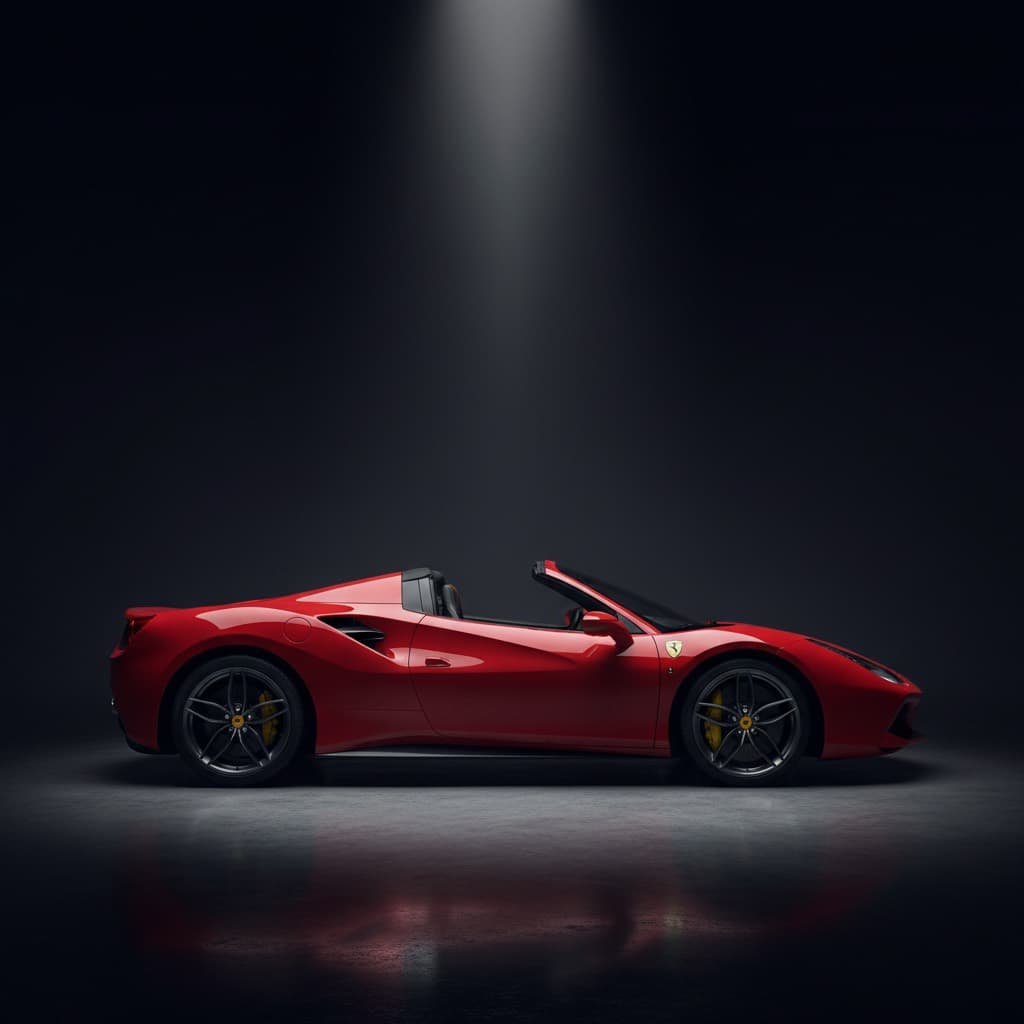 Detalle de motor Ferrari