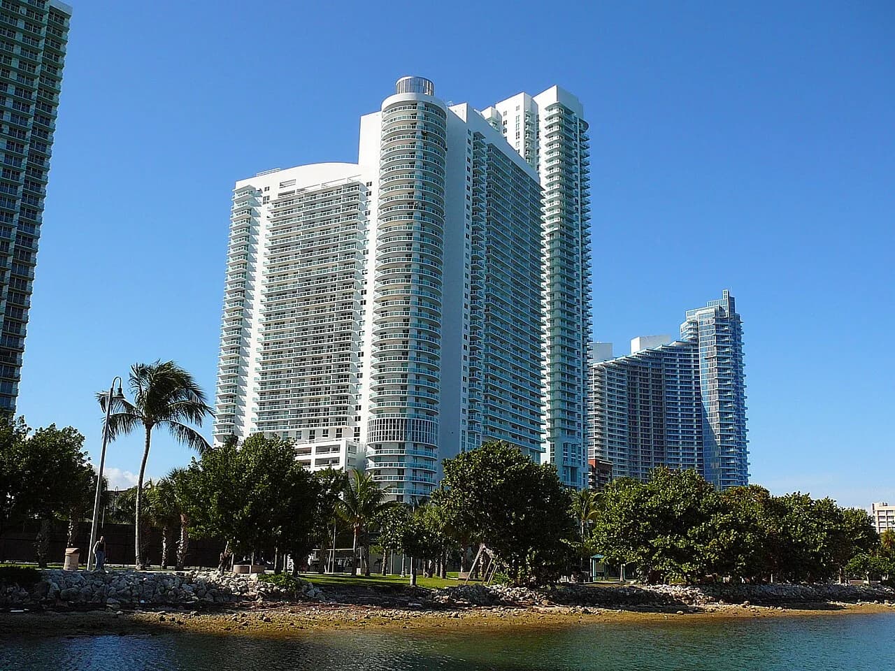 Edificios del sur de Edgewater, Miami