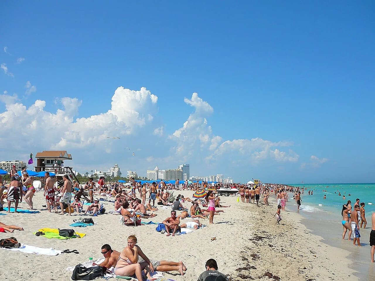 Playa de South Beach en Miami Beach