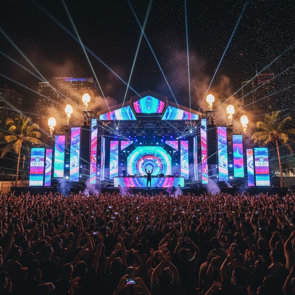 Producción de audio e iluminación en un evento TrueX