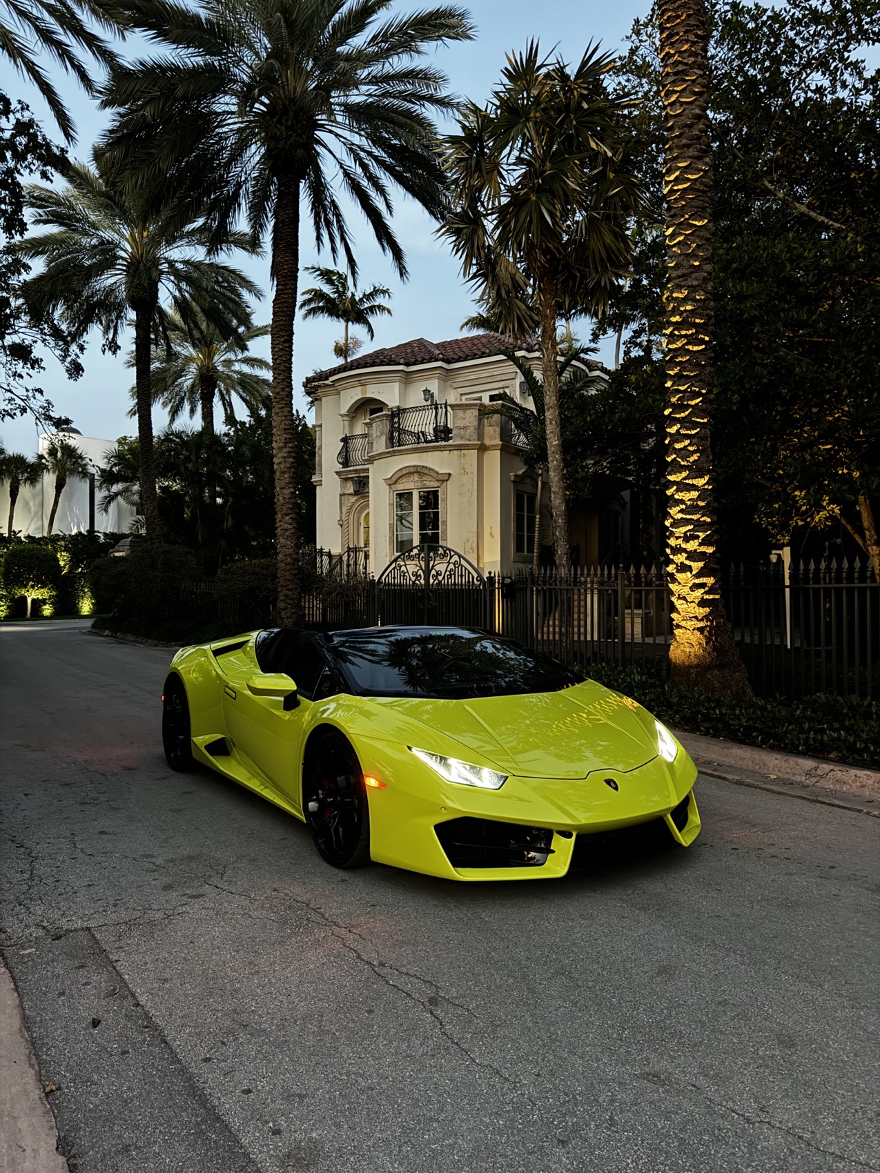 Huracán en Ocean Drive.